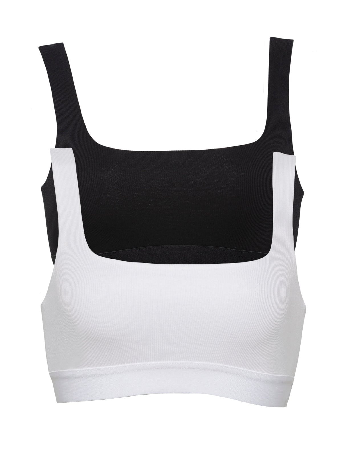 Ribbed Bralette 2-Pack - Tuxedo | Felina Bras