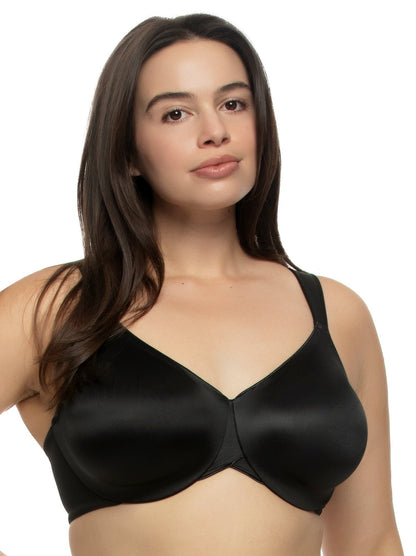 Stellar Smooth Satin Unlined Underwire Bra - Black | Felina Sale|Bras