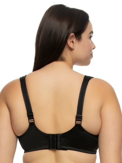 Stellar Smooth Satin Unlined Underwire Bra - Black | Felina Sale|Bras