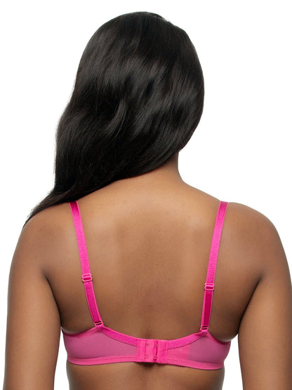 Lotus Embroidered Unlined Bra - Raspberry Pink | Felina Sale|Bras
