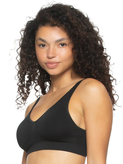 Seamless Light Support Bra 2-Pack - Black Warm Nude | Felina Sale|Bras