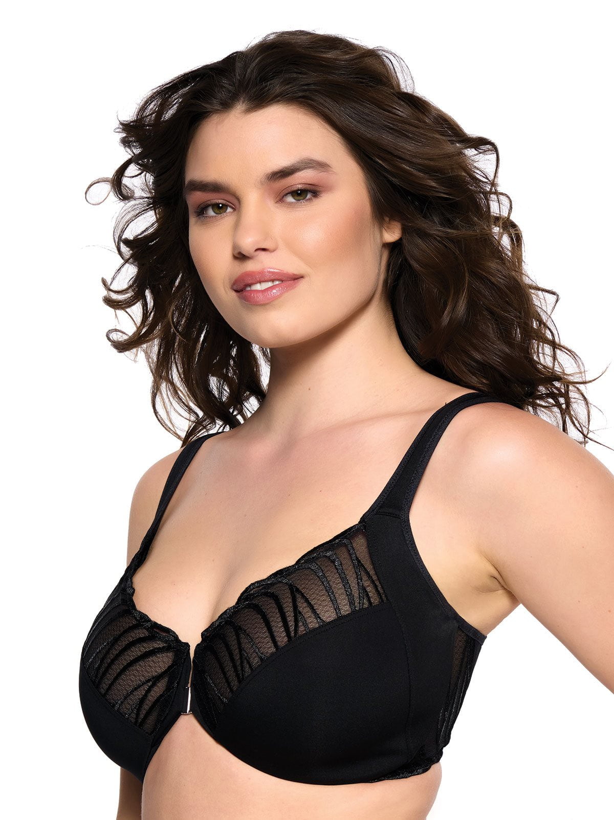Angie Front Close Minimizer Bra - Black | Felina Sale|Bras