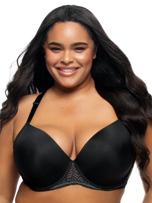Carolina Seamless Plunge Racerback Bra - Black | Felina Sale|Bras