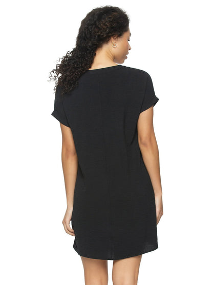 Cruise Short Sleeve Pocket Dress - Black | Felina Sale
