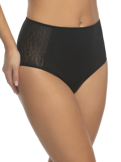 Sabrina Hi-Cut Brief - Black | Felina Sale|Panties