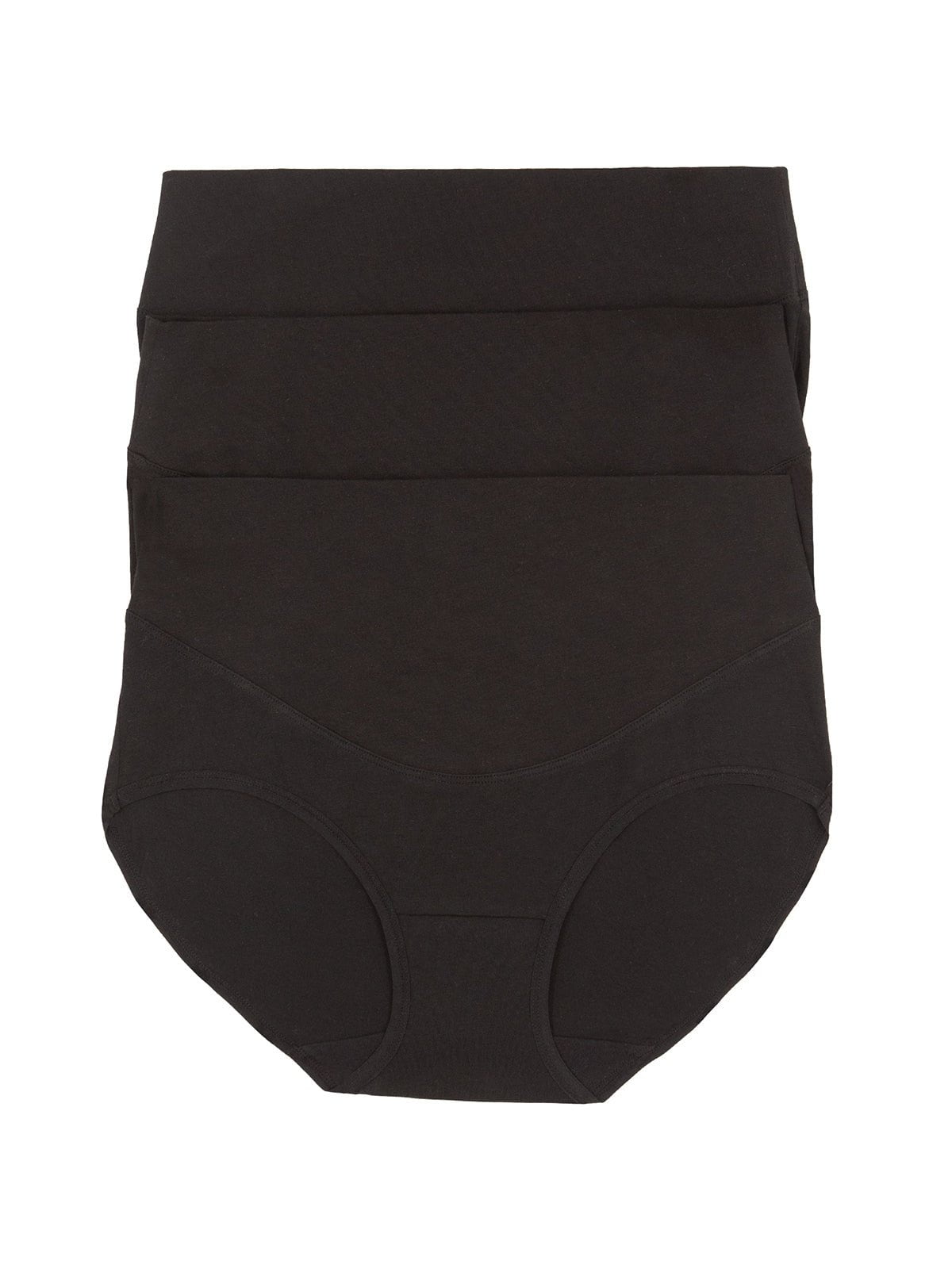 Pima Cotton Stretch Control Brief 3-Pack - Black | Felina Sale|Panties