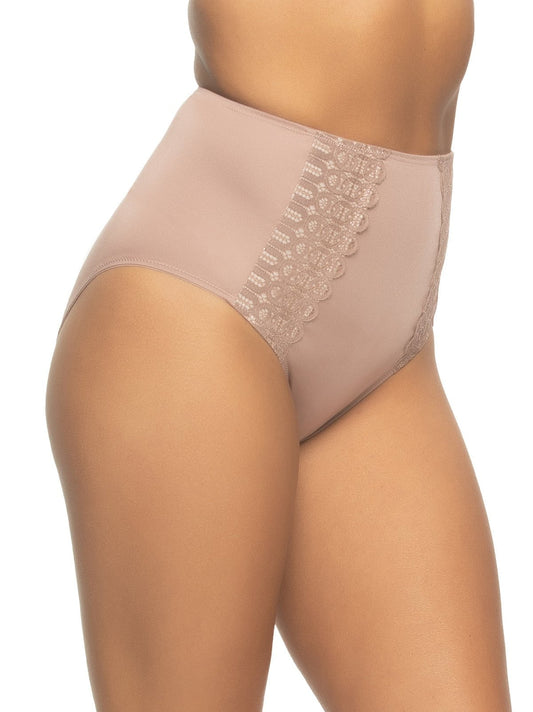 Siren High Waist Brief - Rose Tan Shimmer | Felina Sale|Panties