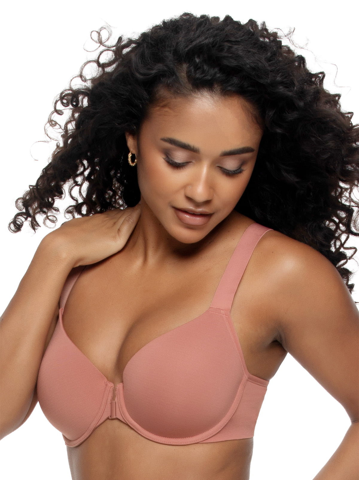 Utopia Front-Close Racerback T-Shirt Bra - Terracotta Rose | Felina Bras