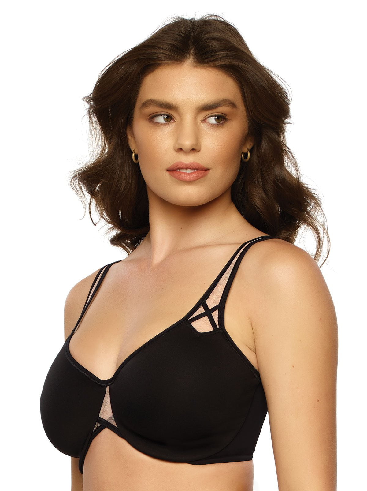 Amaranth Unlined Minimizer Bra - Black | Felina Bras
