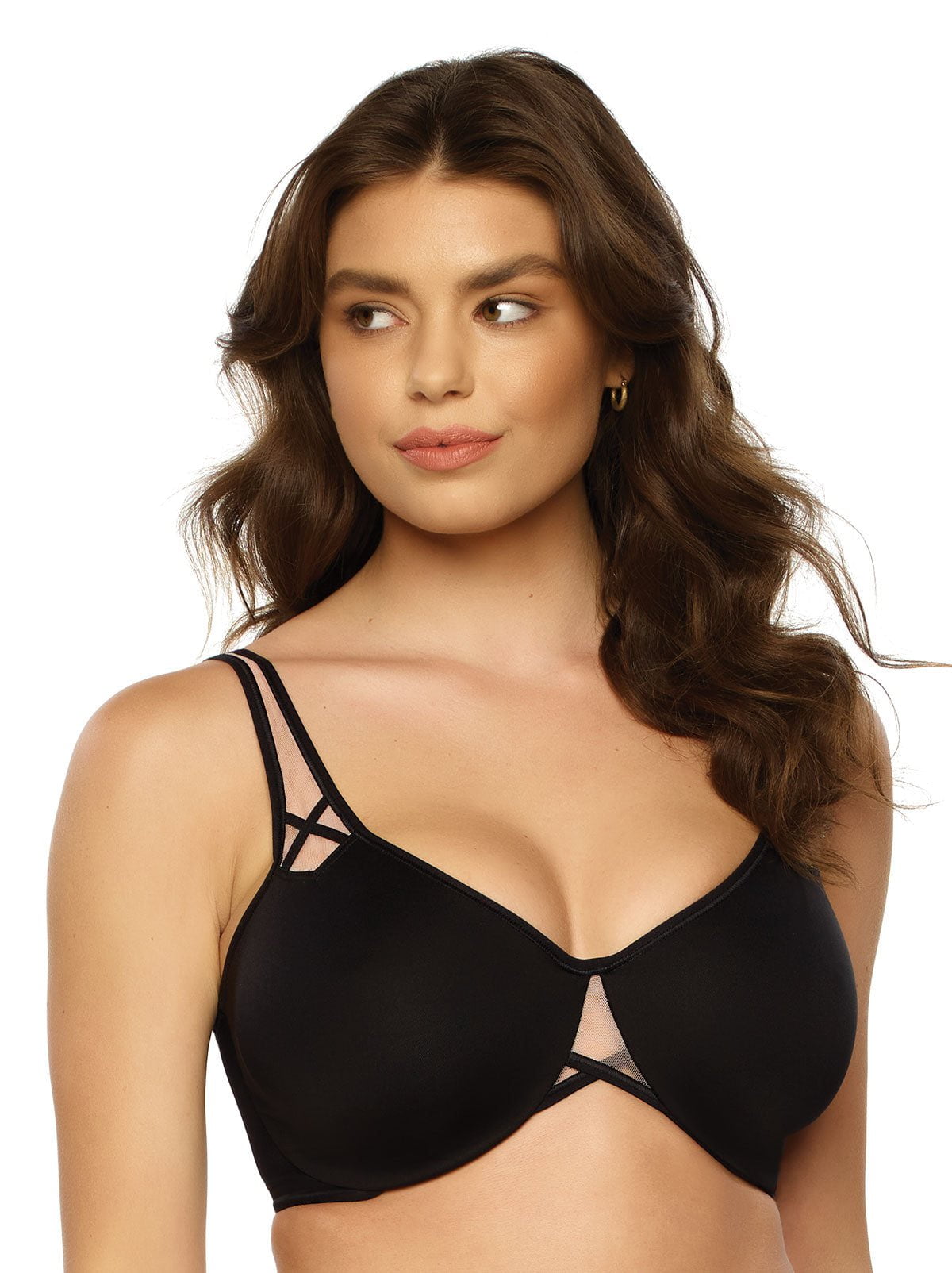 Amaranth Unlined Minimizer Bra - Black | Felina Bras