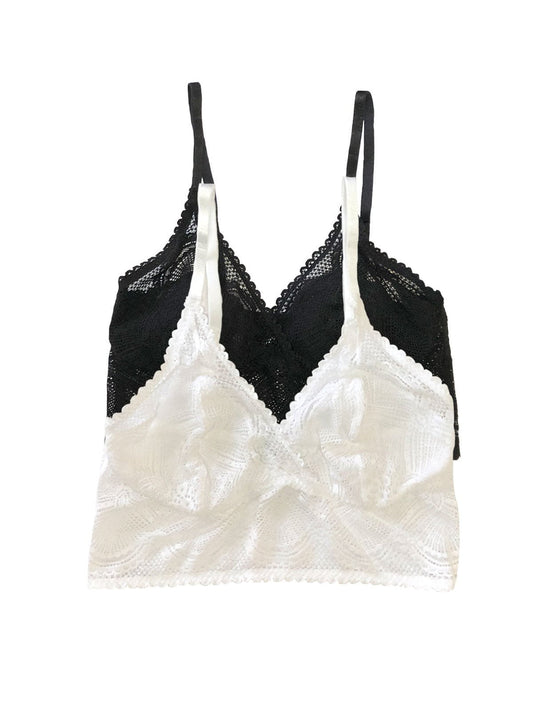 Finesse Super Stretchy Cami Bralette 2-Pack - Back To Basics | Felina Bras|Sleepwear