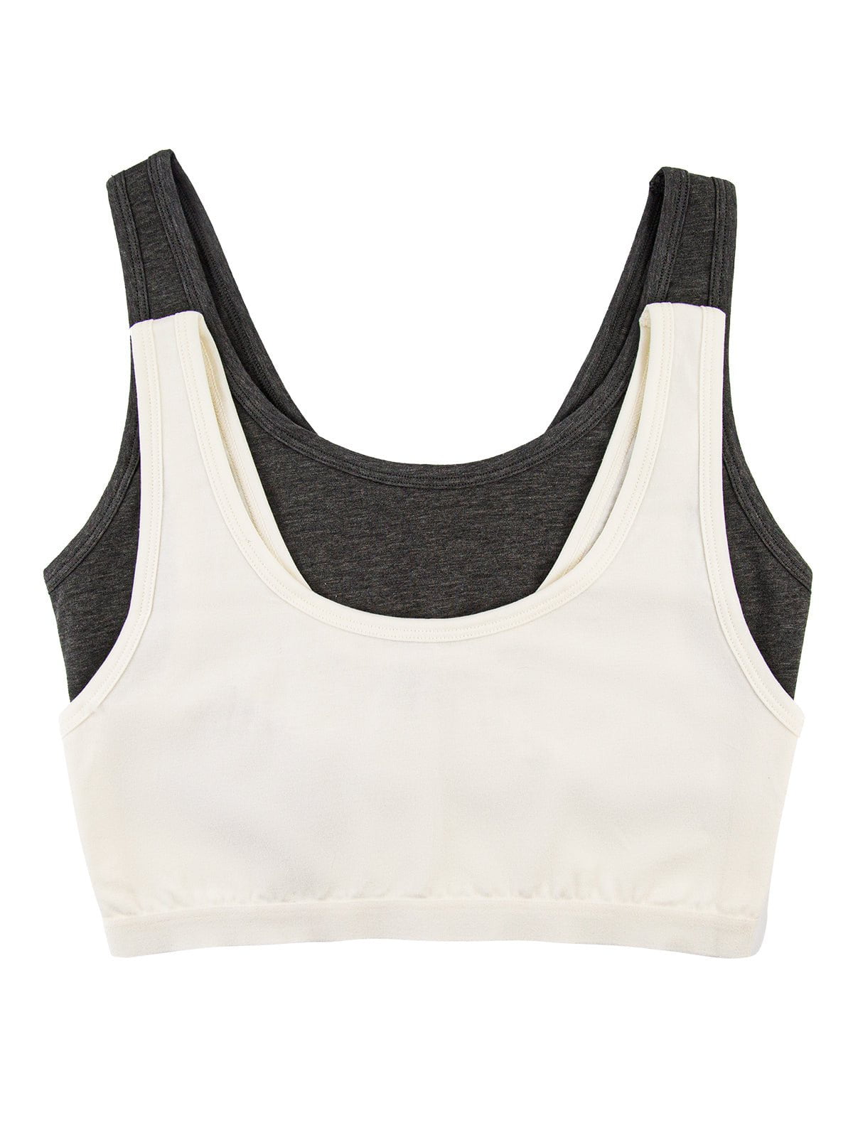 Organic Cotton Stretch Bralette 2-Pack - Cloud Slate | Felina Bras