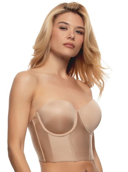 Body Veil Longline Strapless Bra - Warm Neutral | Felina Bras|Sleepwear
