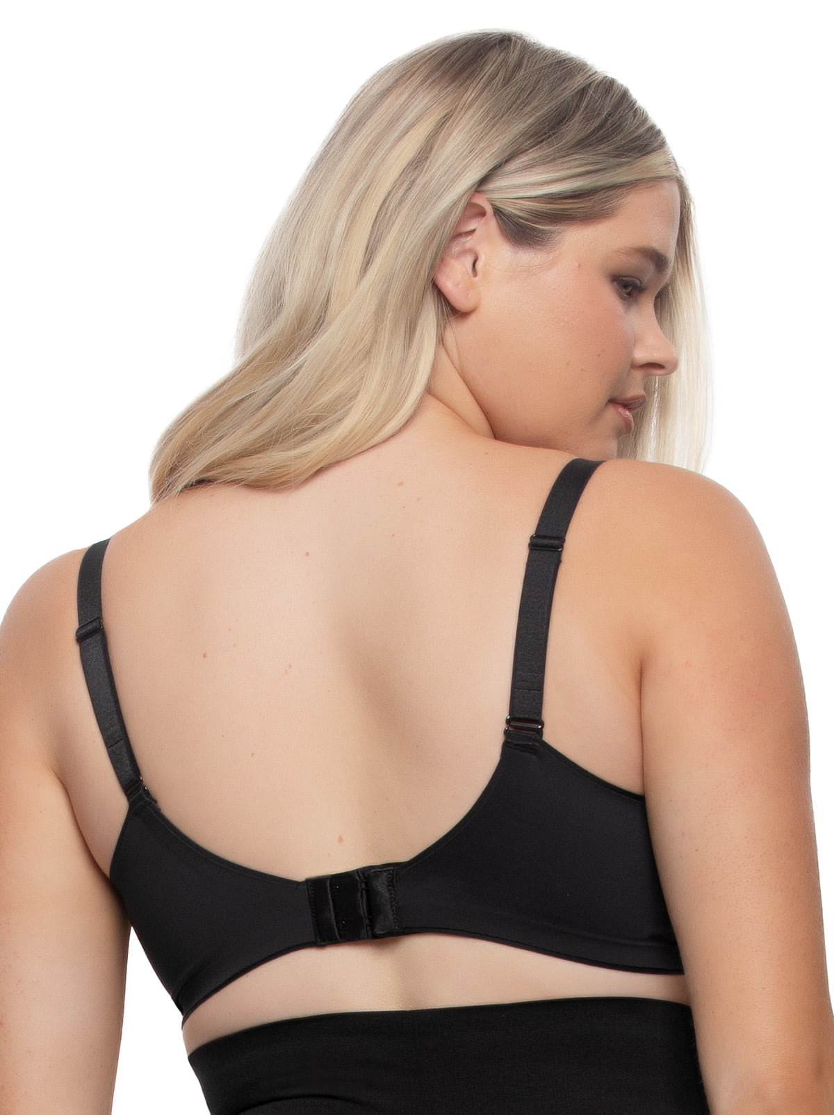 Moxie Seamless Side Smoothing Push Up Bra - Black | Felina Bras|Sleepwear