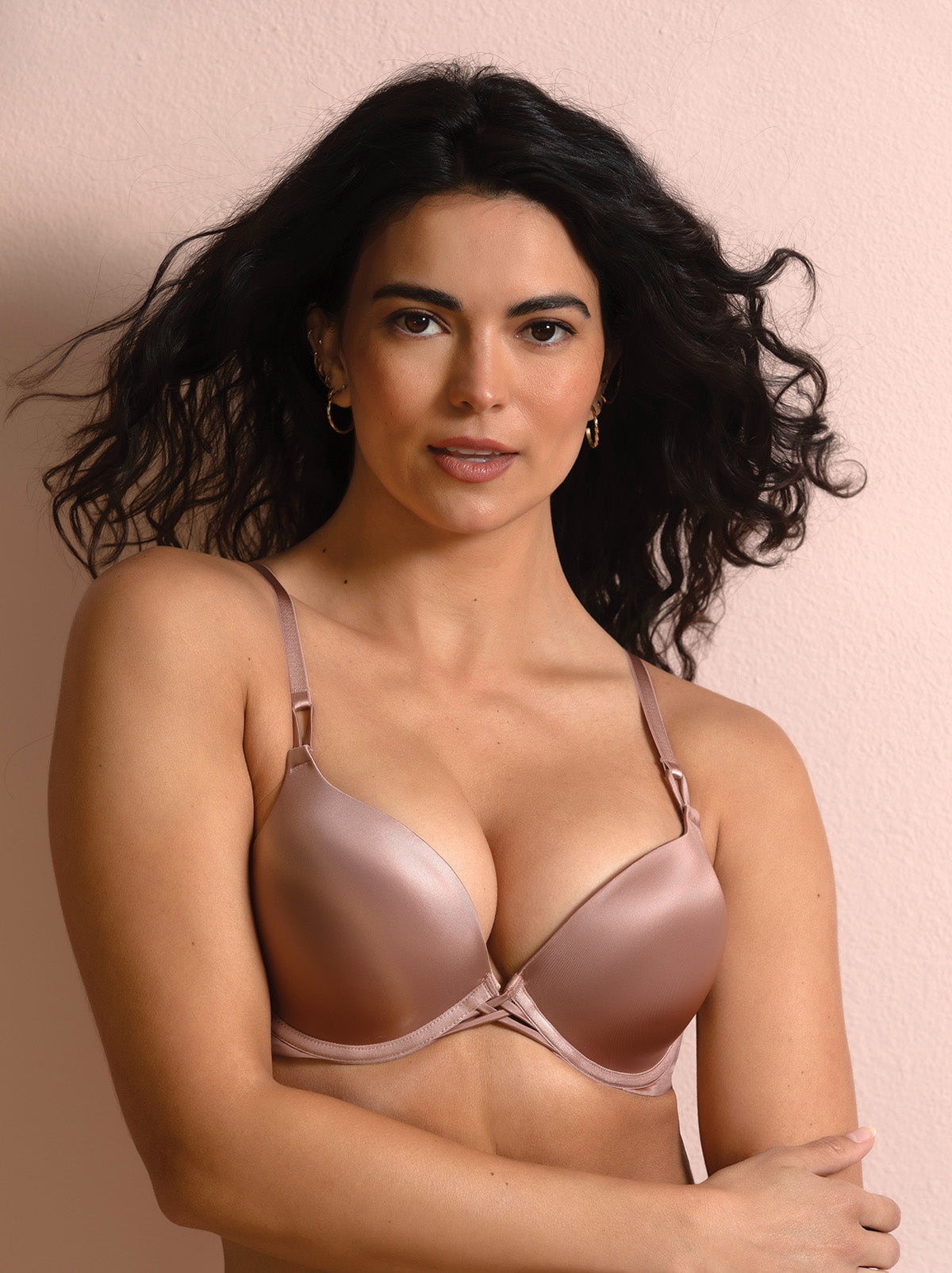Luscious Add-2-Cups Push Up Bra - Rose Tan | Felina Bras|Sleepwear