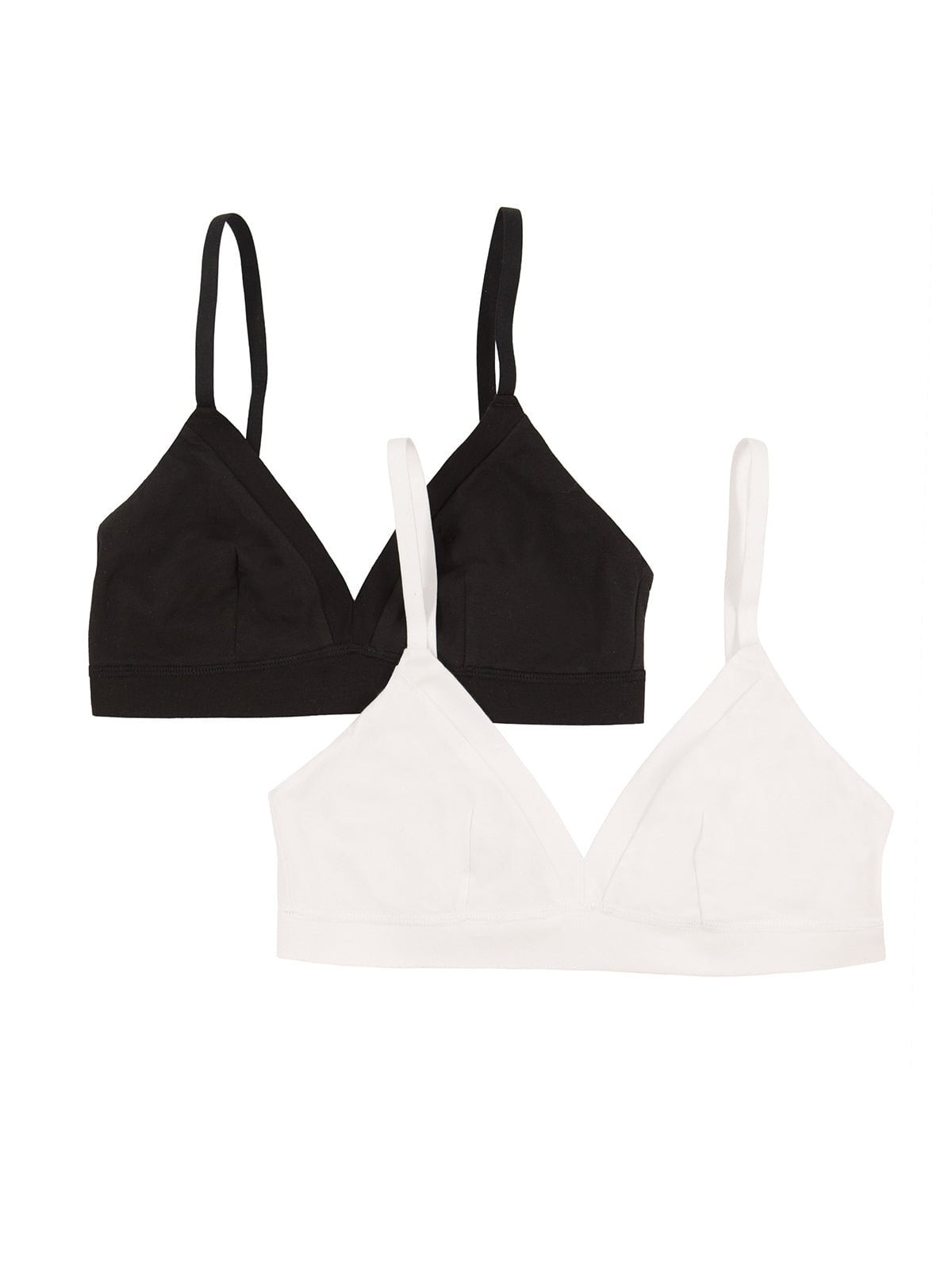 Pima Cotton Stretch Wireless Bra 2-Pack - Tuxedo | Felina Bras