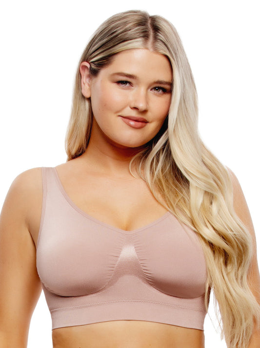 Body Smooth Seamless Wireless Bra - Rose Tan | Felina Bras