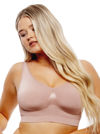 Body Smooth Seamless Wireless Bra - Rose Tan | Felina Bras