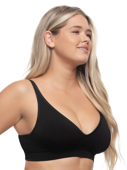 Seamless Wireless Bra 2-Pack - Black Warm Neutral | Felina Bras