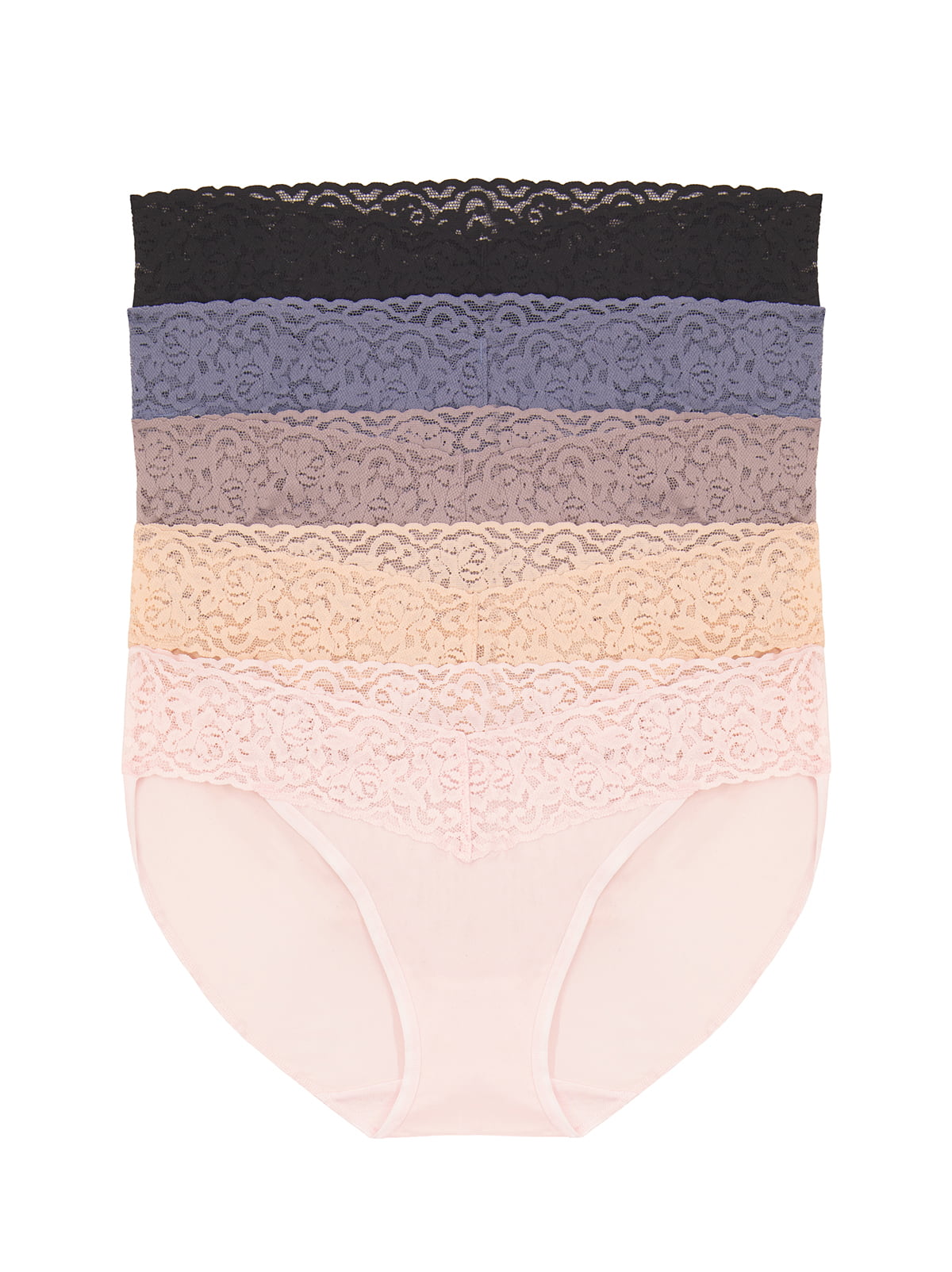 Lace Top Bikini Underwear 5-Pack - Pastel Skies | Felina Panties