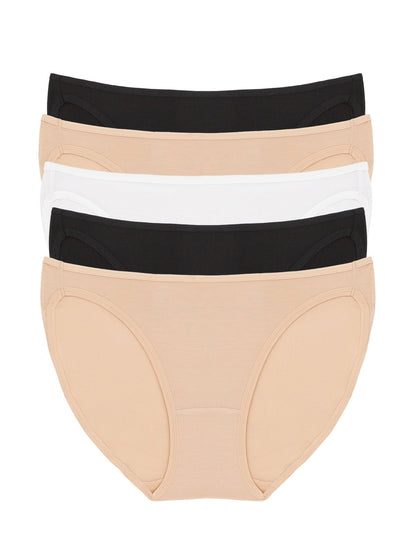 So Smooth Low Rise Bikini 5-Pack - Basics Combo | Felina Panties