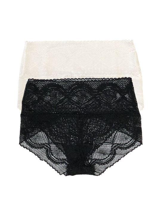 Finesse Signature Stretch Modern Mock Wrap Brief 2-Pack - Back To Basics | Felina Panties|Sleepwear
