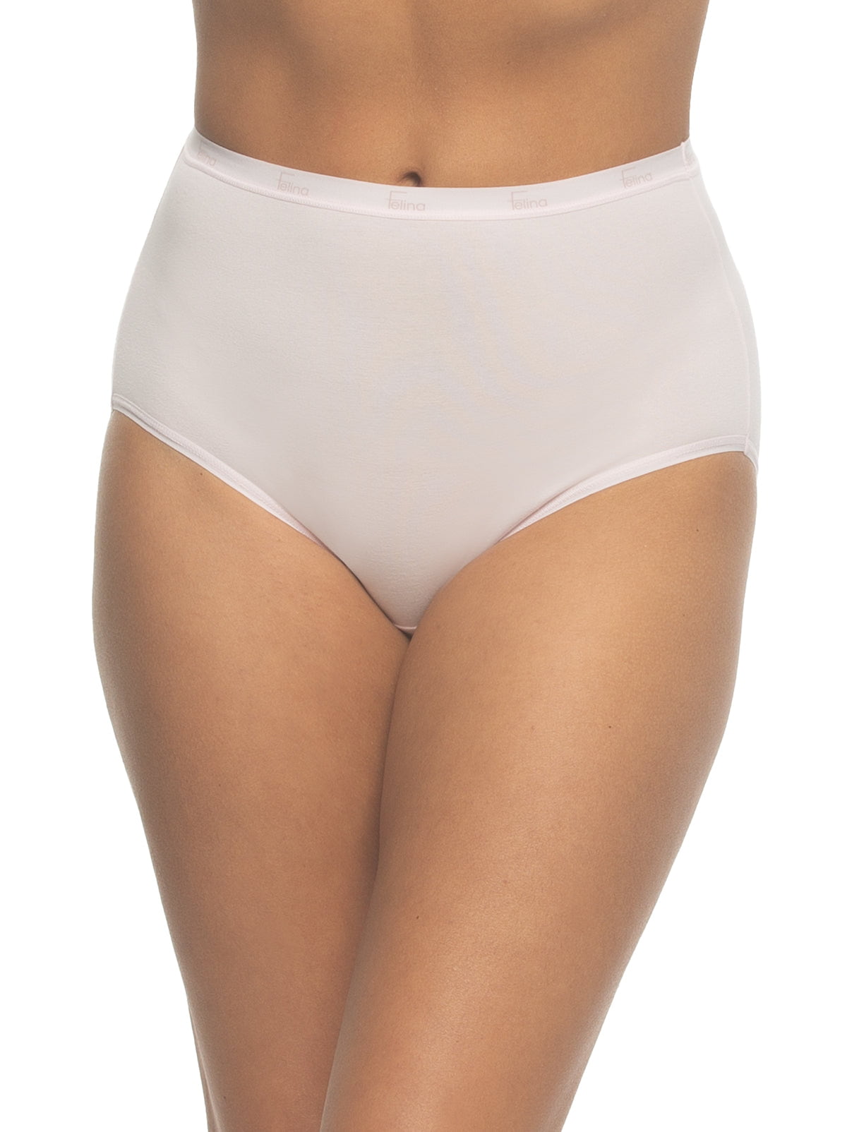 Signature Cotton Stretch Brief 5-Pack - Glacier Pink | Felina Panties