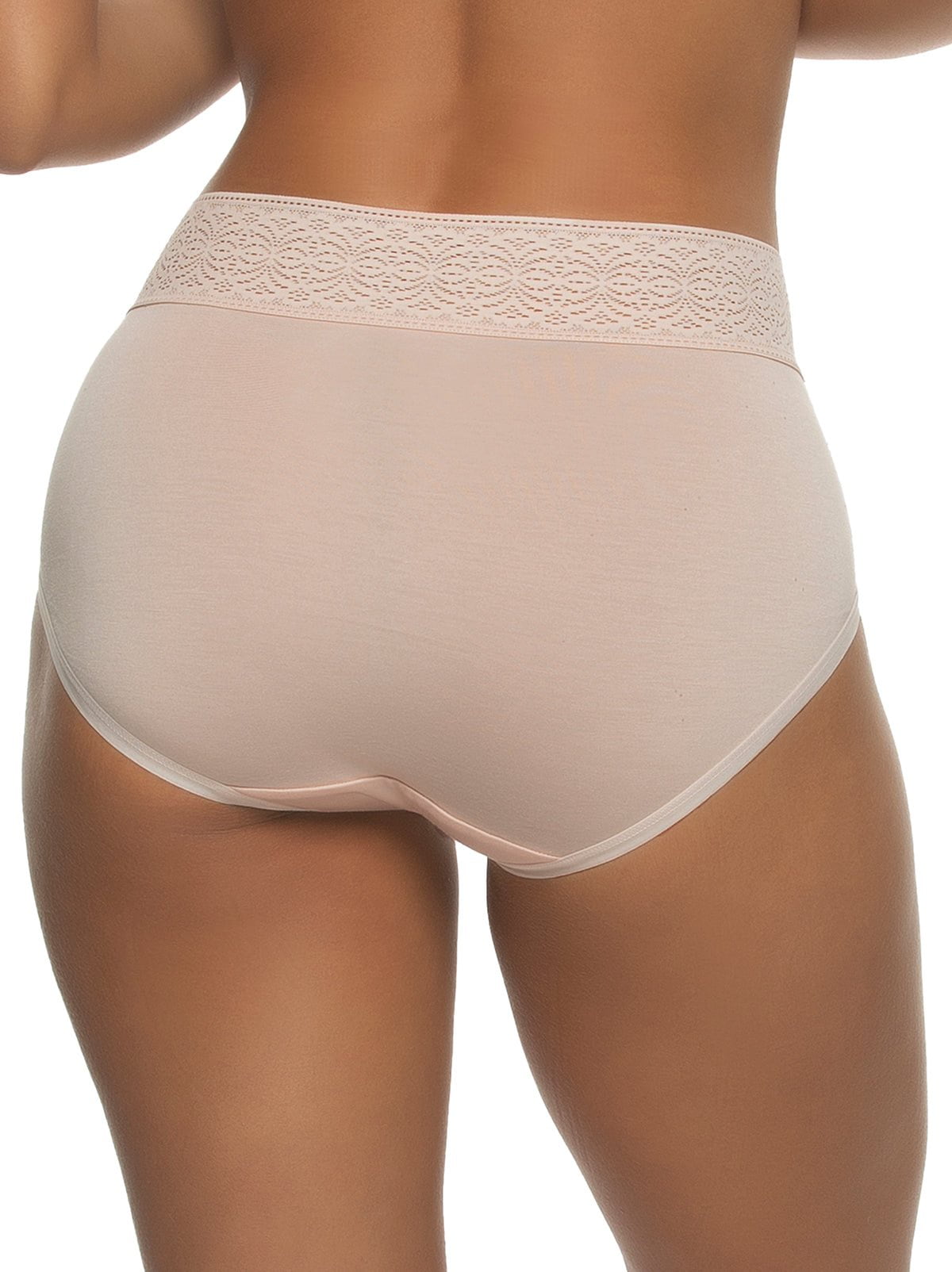 Serene Modal & Lace Brief - Peach Blush | Felina Panties