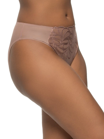 Lotus Hi-Cut Brief - Rose Tan | Felina Panties