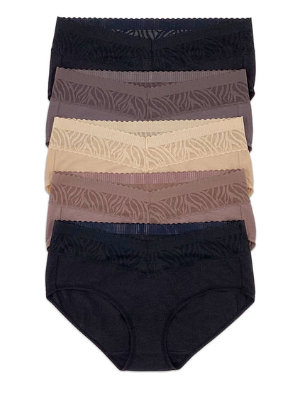 Stay In Place Hipster 5-Pack - Classic Nudes | Felina Panties