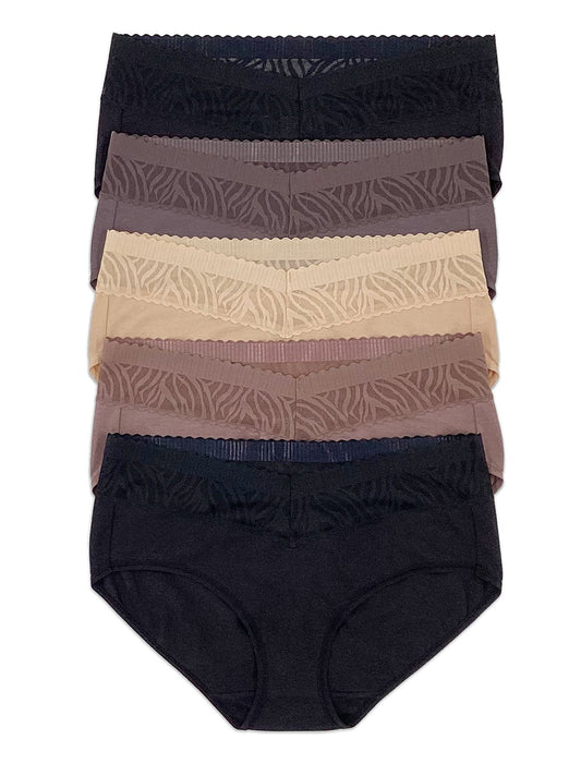 Stay In Place Hipster 5-Pack - Classic Nudes | Felina Panties