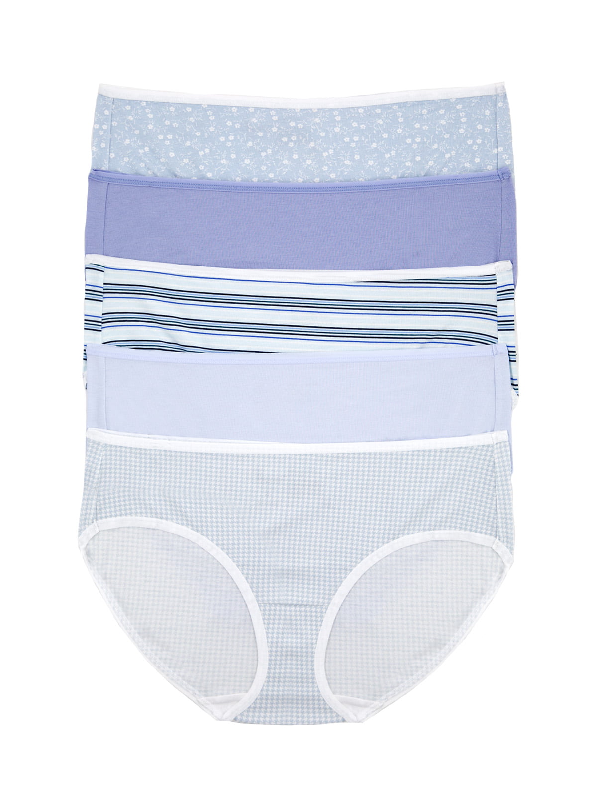 Cotton Modal Stretch Hipster Underwear 5-Pack - Cotton Sky | Felina Panties