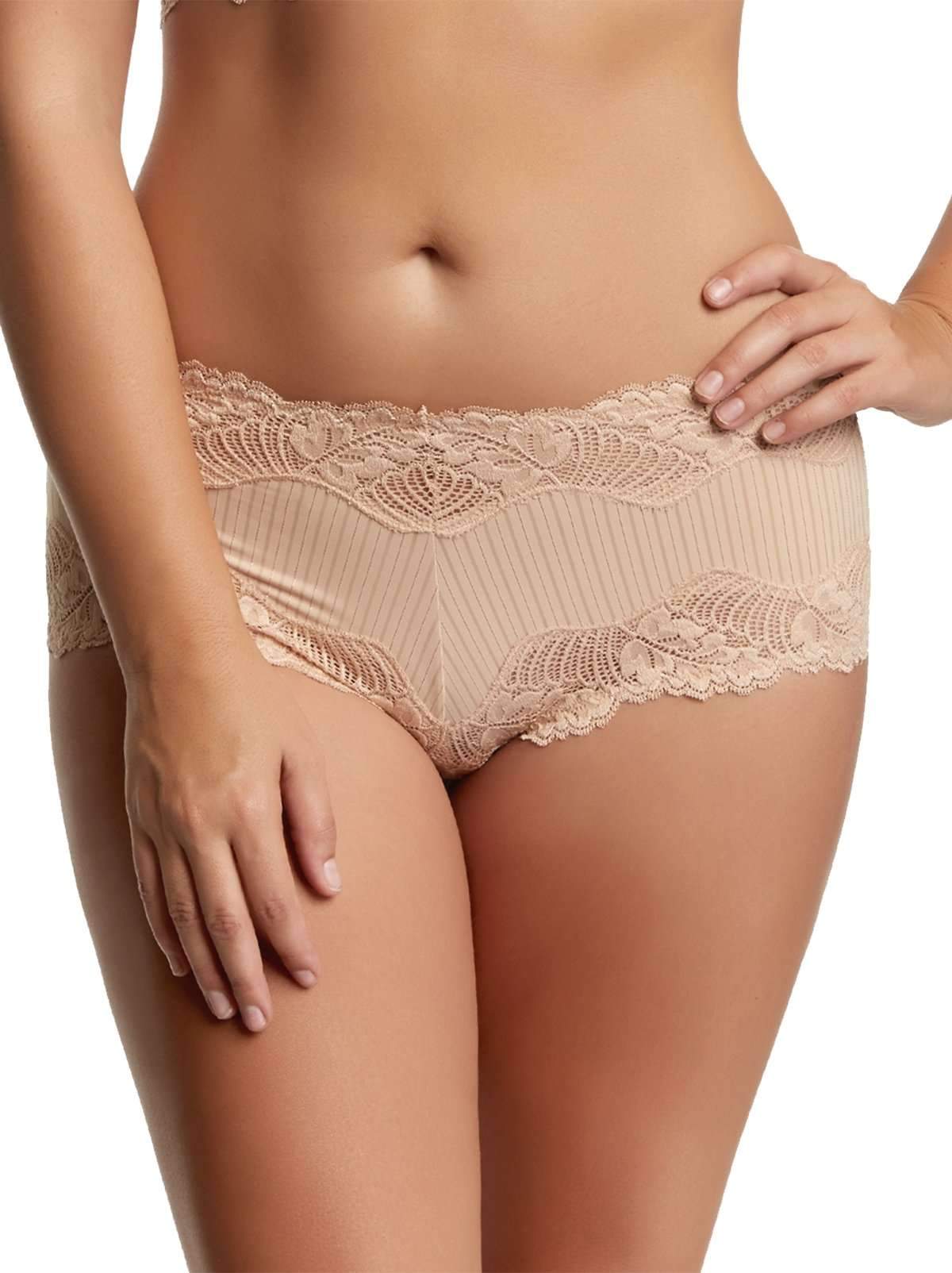 Stripe Delight Hipster Panty - Fawn | Felina Panties