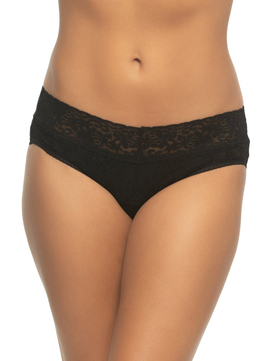 Signature Stretch Lace Low Rise Hipster - Black | Felina Panties|Sleepwear