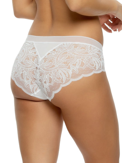 Peridot Cheeky Lace Hipster - White | Felina Panties|Sleepwear