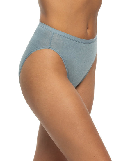 Organic Cotton Stretch Hi-Cut Panty 5-Pack - Ocean Breeze | Felina Panties