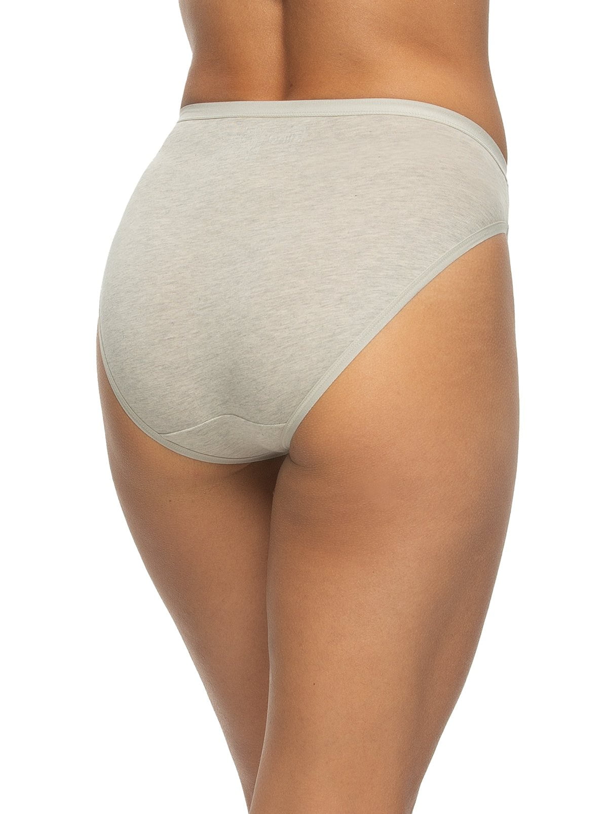 Organic Cotton Stretch Hi-Cut Panty - Pebble | Felina Panties