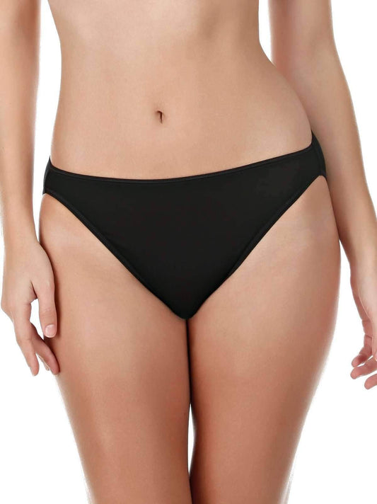 So Smooth Modal Hi-Cut Panty - Black | Felina Panties