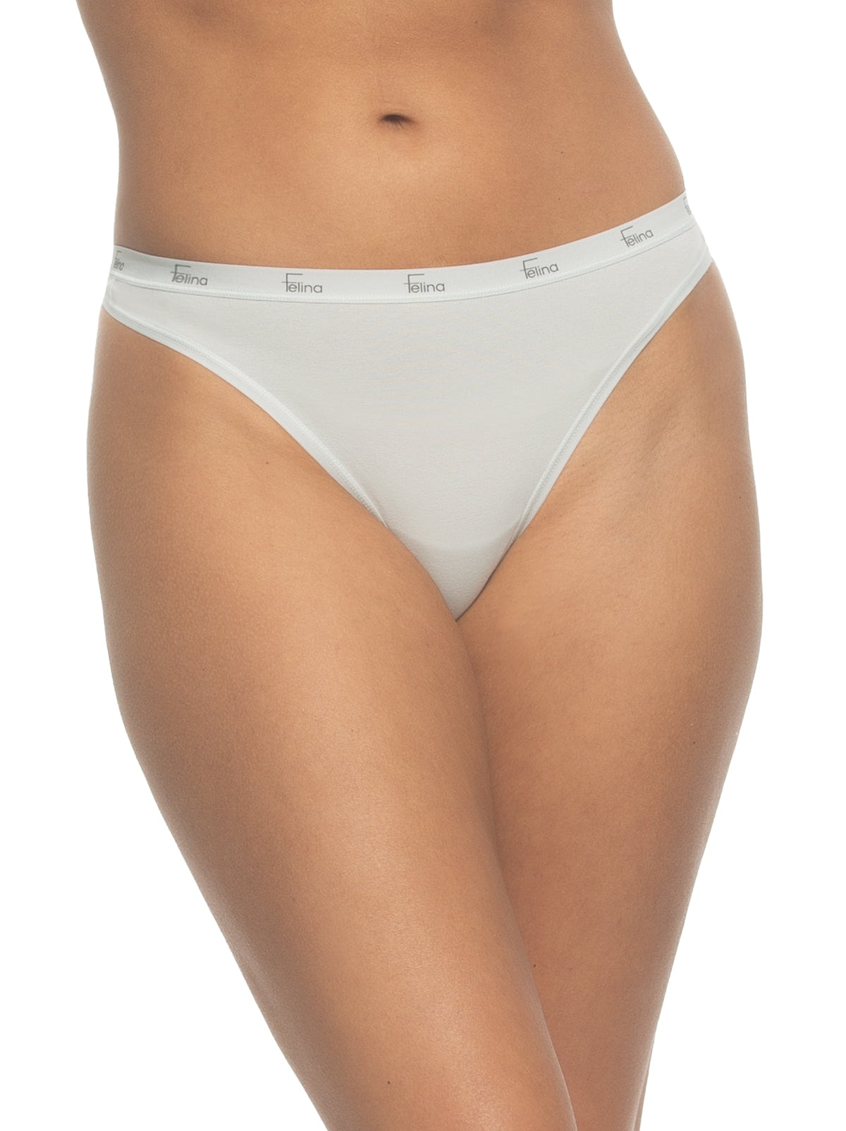 Signature Cotton Stretch Thong 5-Pack - Glacier Pink | Felina Panties