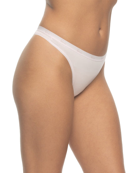 Signature Cotton Stretch Thong 5-Pack - Glacier Pink | Felina Panties