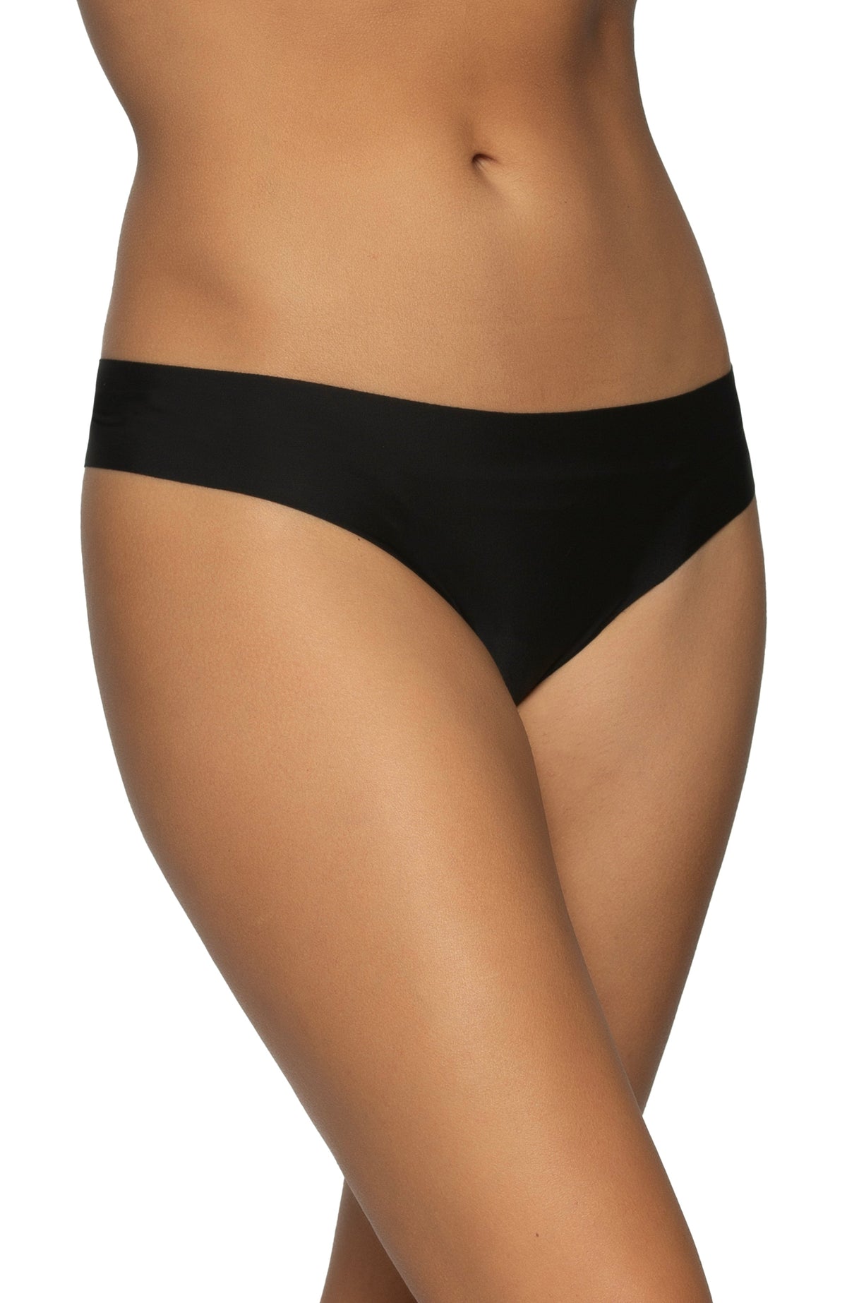 No Show Elastic Free Thong 5-Pack - Chic Neutrals | Felina Panties