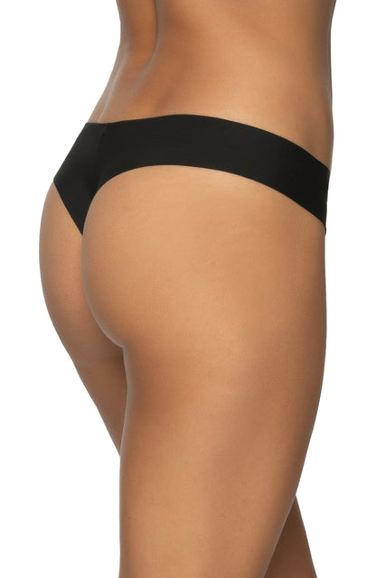 No Show Elastic Free Thong 5-Pack - Chic Neutrals | Felina Panties
