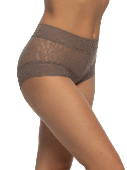 Signature Stretch Lace Hi-Waisted Boyleg Panty - Mink | Felina Panties