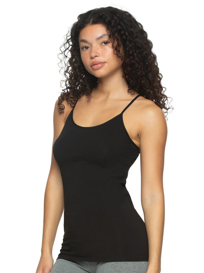 Cotton Modal Stretch Camisole - Black | Felina Loungewear