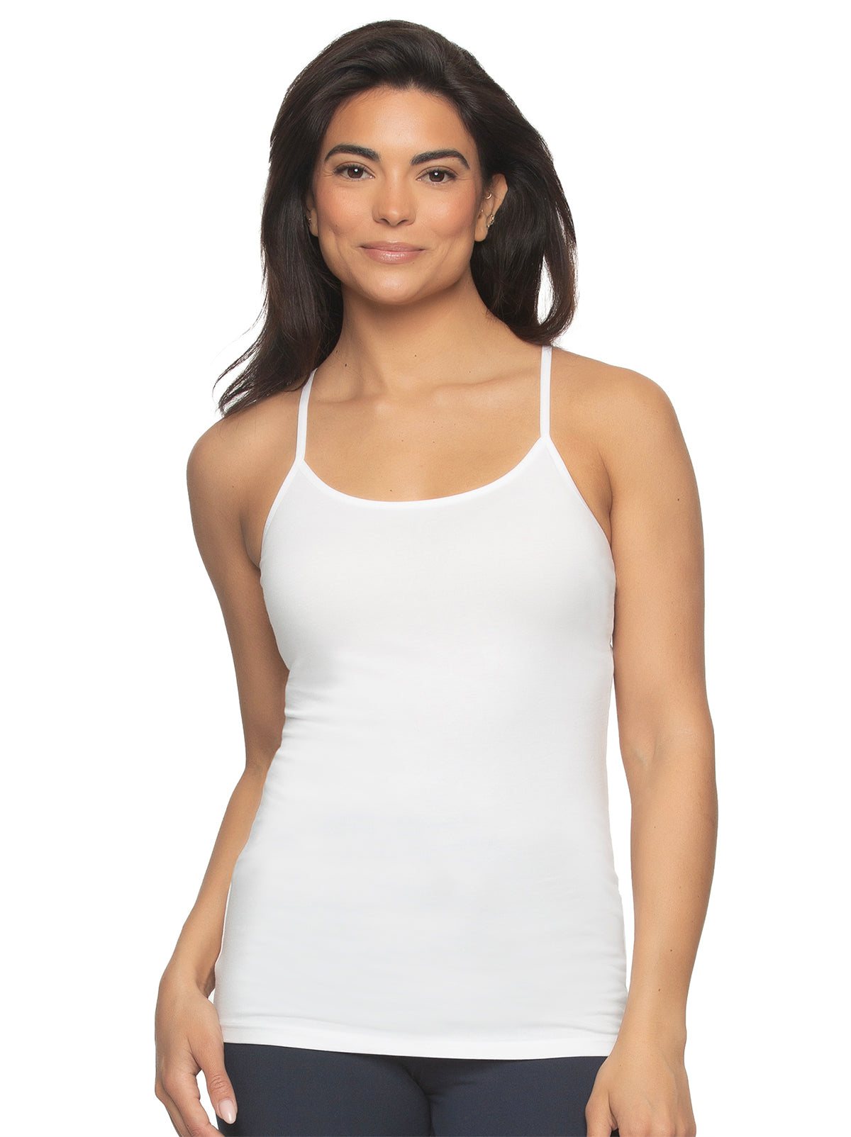 Cotton Modal Stretch Camisole 3-Pack - Black White | Felina Loungewear