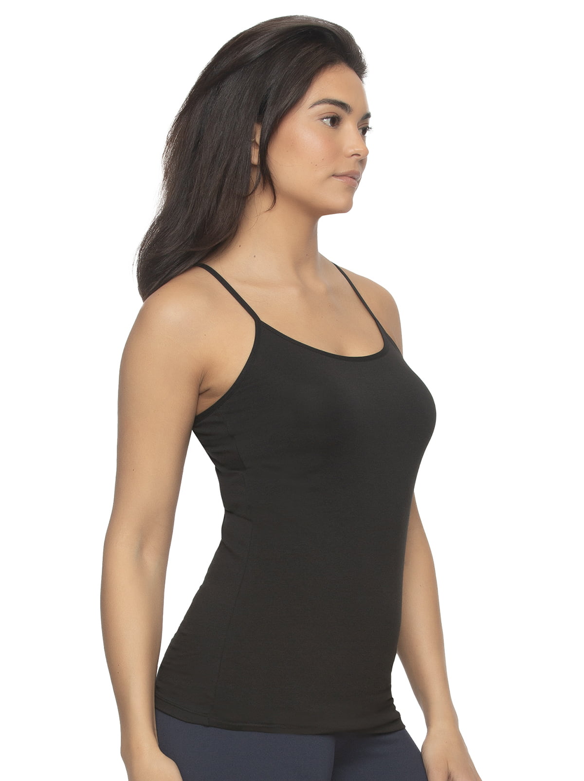 Cotton Modal Stretch Camisole 4-Pack - Black White Taupe | Felina Loungewear