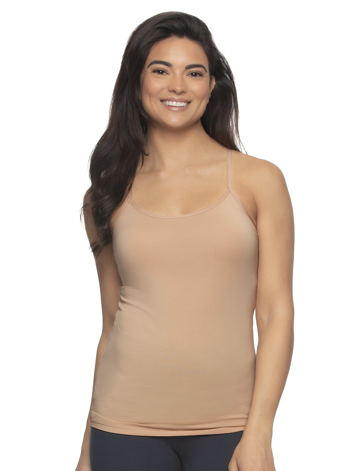 Cotton Modal Stretch Camisole 4-Pack - Black White Taupe | Felina Loungewear