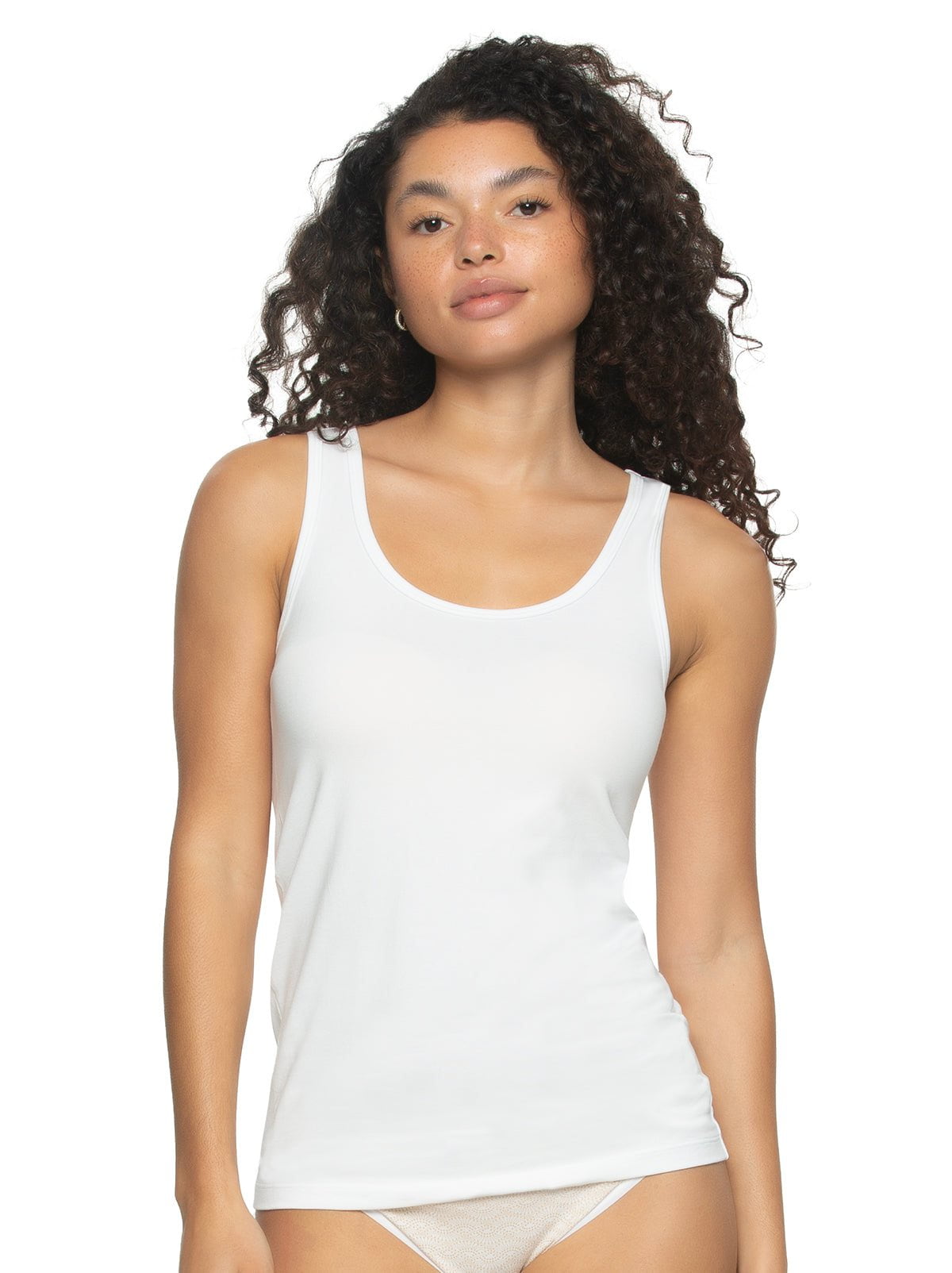 Cotton Modal Stretch Layering Tank Top 2-Pack - Tuxedo | Felina Loungewear