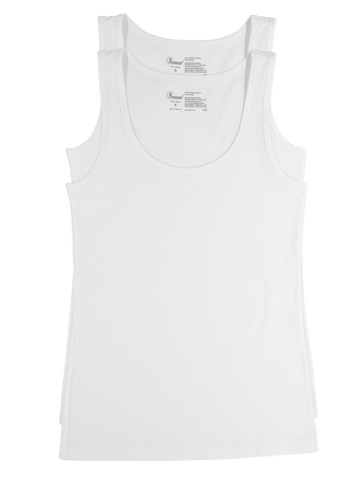 Cotton Modal Stretch Layering Tank Top 2-Pack - Tuxedo | Felina Loungewear