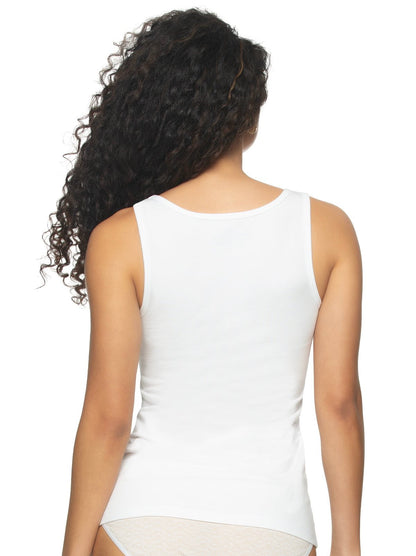 Cotton Modal Stretch Layering Tank Top 2-Pack - Tuxedo | Felina Loungewear
